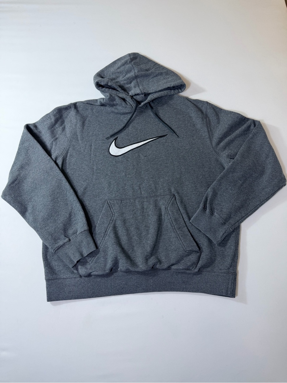 Vintage Nike Big Logo Hoodie Men’s Size XL Gray Y2K
